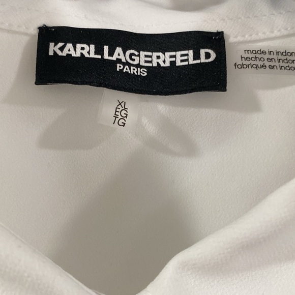 Karl Lagerfeld floral short sleeve shirt. Xl - Picture 2 of 8